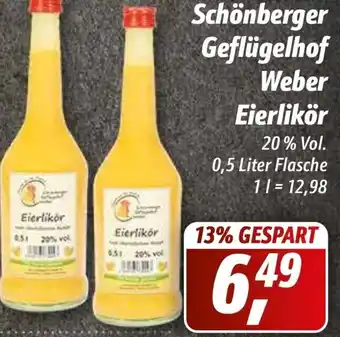 Simmel Schönberger Geflügelhof Weber Eierlikör 0,5L Angebot