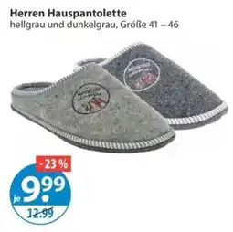 V Markt Herren Hauspantolette Angebot