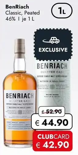 Travel Free BenRiach Classic, Peated Angebot