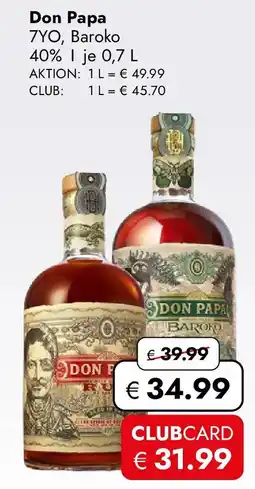 Travel Free Don Papa 7YO, Baroko Angebot