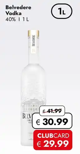 Travel Free Belvedere Vodka Angebot