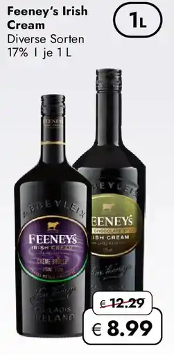 Travel Free Feeney's Irish Cream Angebot