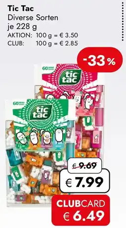 Travel Free Tic Tac Angebot