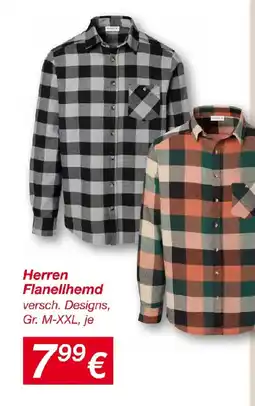 KiK Herren Flanellhemd Angebot