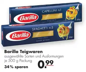 Handelshof Barilla Teigwaren 500g Angebot