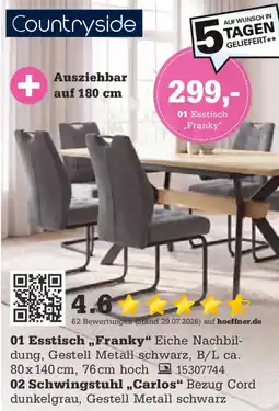 Höffner Esstisch „Franky" Angebot