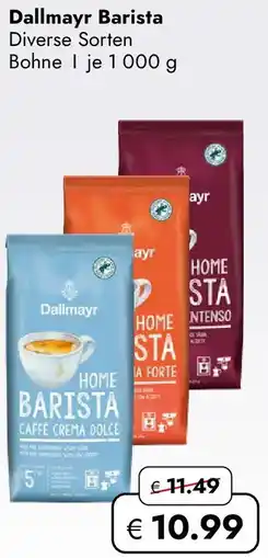 Travel Free Dallmayr Barista Bohnen Angebot