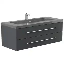 Netto Marken-Discount Badmöbel Granit G654 YAMO 130 cm 1 Hahnloch SoftClose in versch. Ausführungen Angebot