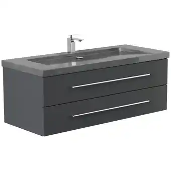 Netto Marken-Discount Badmöbel Granit G654 YAMO 130 cm 1 Hahnloch SoftClose in versch. Ausführungen Angebot