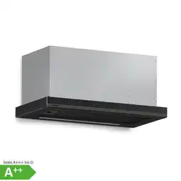 Netto Marken-Discount Velaire ausfahrbare Dunstabzugshaube 60cm Edel, minimalistisch, kraftvoll EEC A++ 891m³/h Schwarz Angebot