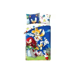 Netto Marken-Discount Sonic Bettwäsche 140 × 200 cm Baumwolle Bettbezug Kissenbezug Angebot