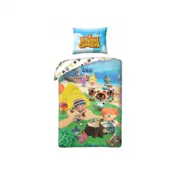 Netto Marken-Discount Animal Crossing Bettwäsche 140 × 200 cm Baumwolle Bettbezug Angebot