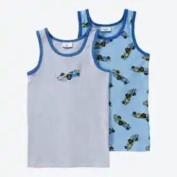 NKD Kinder-Jungen-Unterhemd mit hohem Baumwollanteil, 2er-Pack Angebot