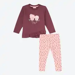NKD Baby-Mädchen-Set mit Glitzerdruck, 2-teilig Angebot