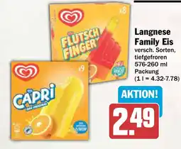 AEZ Langnese Family Eis Angebot
