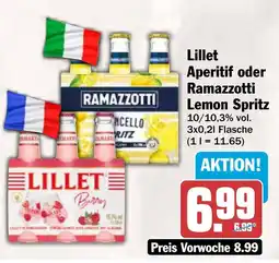 AEZ Lillet Aperitif oder Ramazzotti Lemon Spritz Angebot