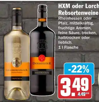 AEZ HXM oder Lorch Rebsortenweine Angebot