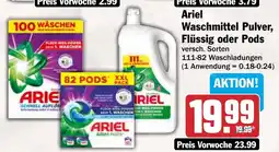 AEZ Ariel Waschmittel Pulver, Flüssig oder Pods Angebot