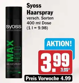 AEZ Syoss Haarspray Angebot