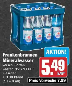 AEZ Frankenbrunnen Mineralwasser Angebot