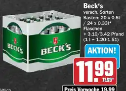 AEZ Beck's Angebot