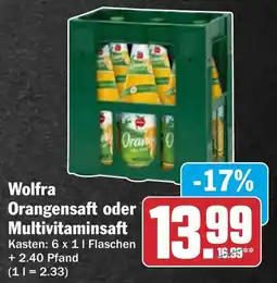 AEZ Wolfra Orangensaft oder Multivitaminsaft Angebot