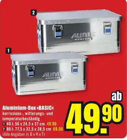 B1 Discount Baumarkt Aluminium-Box »BASIC« ALUTEC MÜNCHEN Angebot