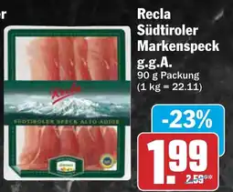 AEZ Recla Südtiroler Markenspeck Angebot