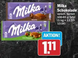AEZ Milka Schokolade Angebot