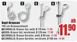 B1 Discount Baumarkt CARBALLO: Brause-Set, weiß Angebot