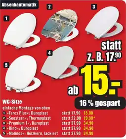 B1 Discount Baumarkt WC-Sitze Angebot