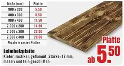 B1 Discount Baumarkt Leimholzplatte Angebot