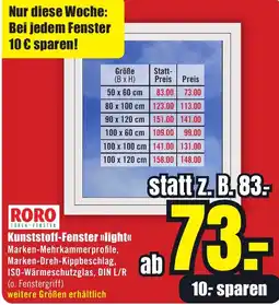 B1 Discount Baumarkt RORO Kunststoff-Fenster »light« Angebot