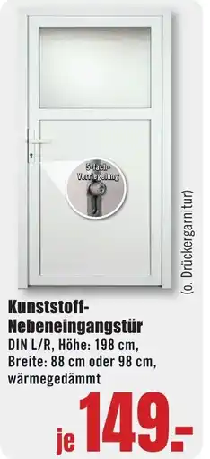 B1 Discount Baumarkt Kunststoff-Nebeneingangstür Angebot