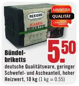 B1 Discount Baumarkt REKORD KAMIN BRIKETTS Angebot