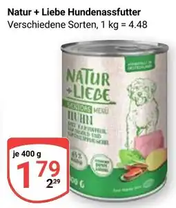 Globus Natur + Liebe Hundenassfutter Angebot