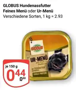 Globus GLOBUS Hundennassfutter UR-MENÜ Angebot