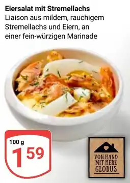 Globus Eiersalat mit Stremellachs Angebot