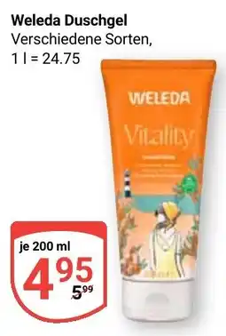 Globus Weleda Duschgel Vitality Angebot