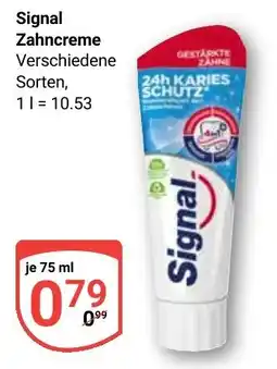 Globus Signal Zahncreme Angebot