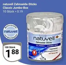 Globus natuwell Zahnseide-Sticks Classic Jumbo-Box Angebot