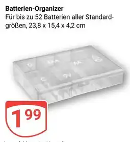 Globus Batterien-Organizer Angebot