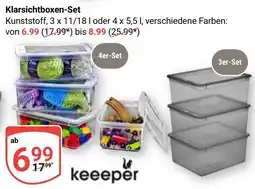 Globus Klarsichtboxen-Set keepeer Angebot