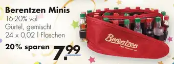 Handelshof Berentzen Minis 24x0,02L Angebot