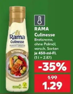 Kaufland Rama Culinesse Bratcreme Angebot