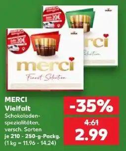 Kaufland MERCI Vielfalt Schokoladen-spezialitäten Angebot