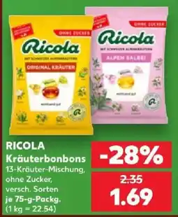 Kaufland RICOLA Kräuterbonbons Angebot