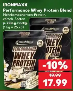 Kaufland IRONMAXX Performance Whey Protein Blend Angebot