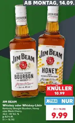 Kaufland JIM BEAM Whiskey oder Whiskey-Likör Angebot