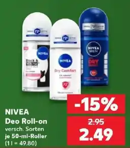 Kaufland NIVEA Deo Roll-on Angebot